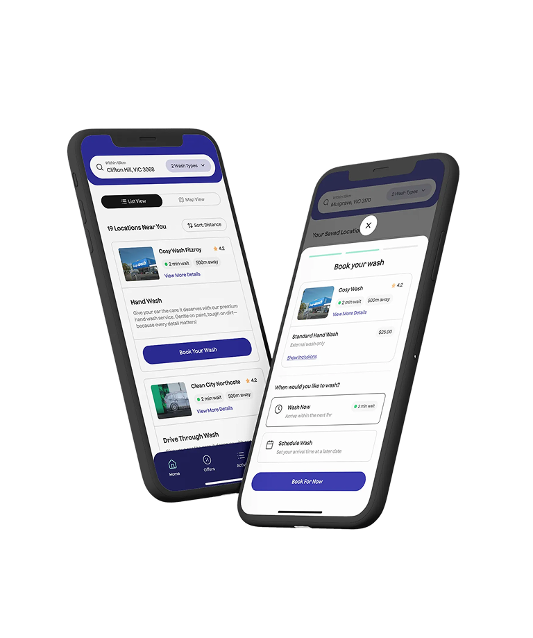 KingWash Mobile Mockup